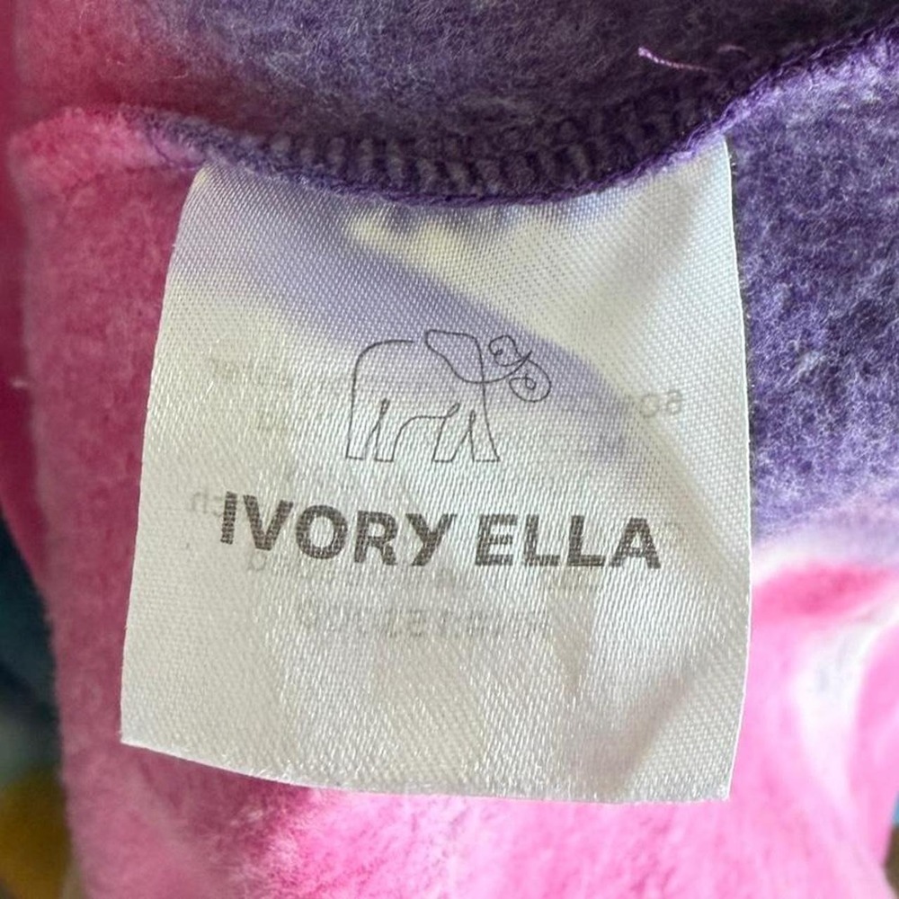 Ivory Ella tie dye fleece sweatshirt small colorful cozy sweatshirt - Picture 5 of 8